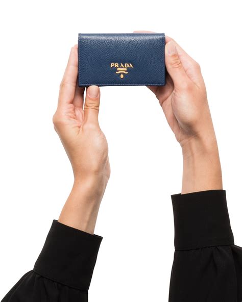 saffiano prada card holder|prada saffiano leather card case.